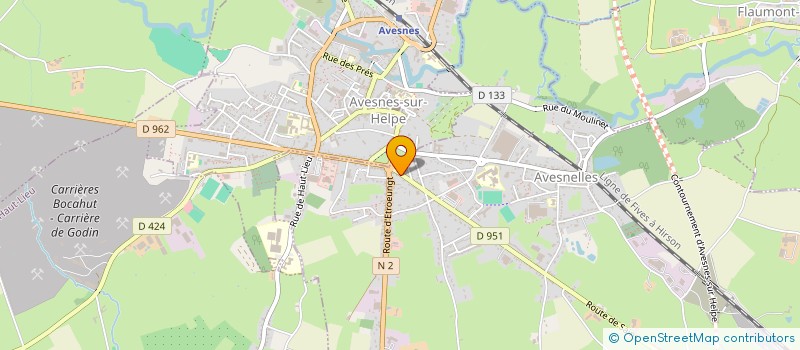 localisation de l'entreprise MADAME JEANIQUE BORG  AVESNELLES