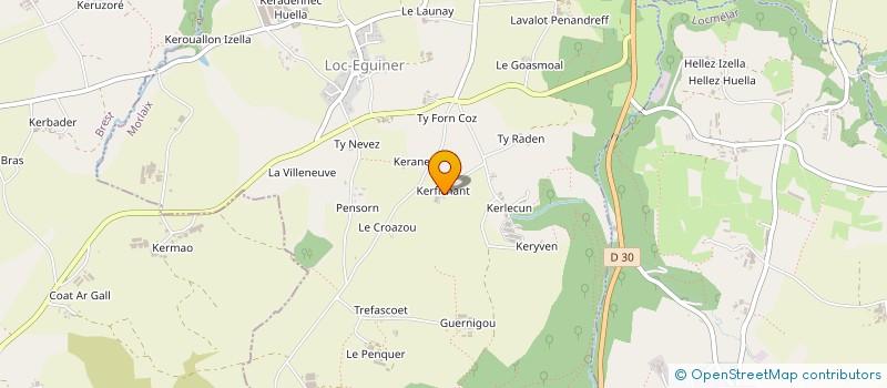 localisation de l'entreprise MADAME JEANNE ABOLIVIER  LOC-EGUINER