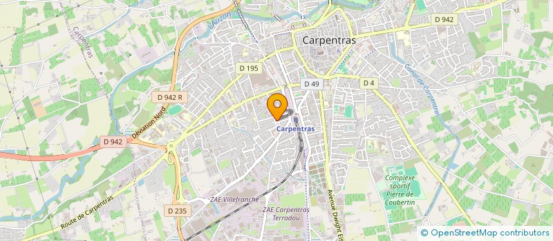 localisation de l'entreprise MADAME JEANNE ADAM  CARPENTRAS