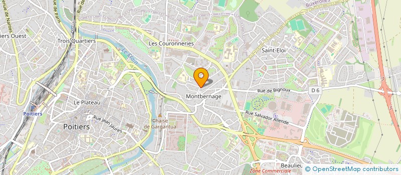 localisation de l'entreprise MADAME JEANNE AKNIN  POITIERS