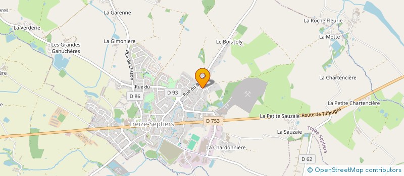 localisation de l'entreprise MADAME JEANNE AMIAND à TREIZE-SEPTIERS