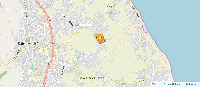 localisation de l'entreprise MADAME JEANNE AROUMOUGOM  SAINT-ANDRE