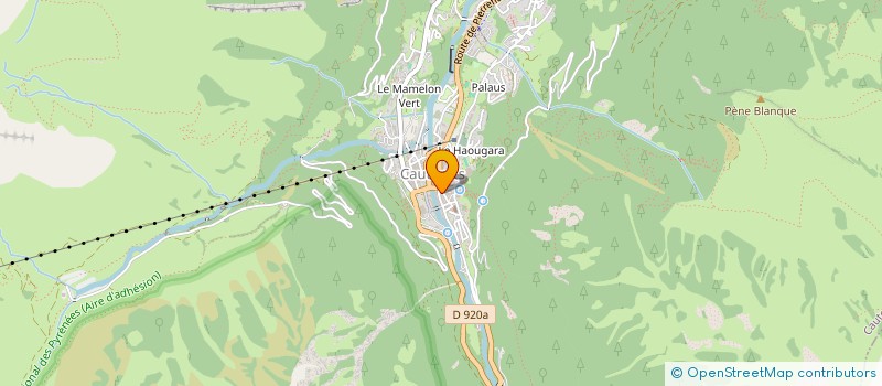 localisation de l'entreprise MADAME JEANNE AUBUGEOIS DE LA VILLE à CAUTERETS