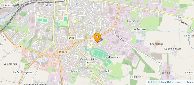 localisation de l'entreprise MADAME JEANNE AUPIED à VITRE