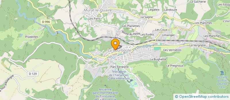 localisation de l'entreprise MADAME JEANNE BALAVER  LA BOURBOULE