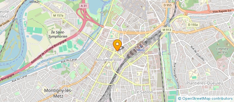 localisation de l'entreprise MADAME JEANNE BANIZET à METZ