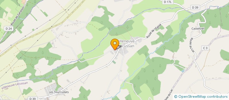 localisation de l'entreprise MADAME JEANNE BAQUE  LOUDET