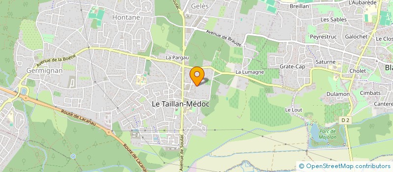 localisation de l'entreprise MADAME JEANNE BARATCABAL  LE TAILLAN-MEDOC