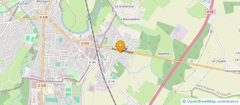 localisation de l'entreprise MADAME JEANNE BARBIER à SAINT-PATERNE - LE CHEVAIN