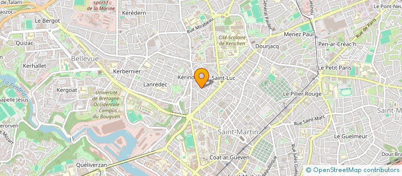 localisation de l'entreprise MADAME JEANNE BARDIN à BREST