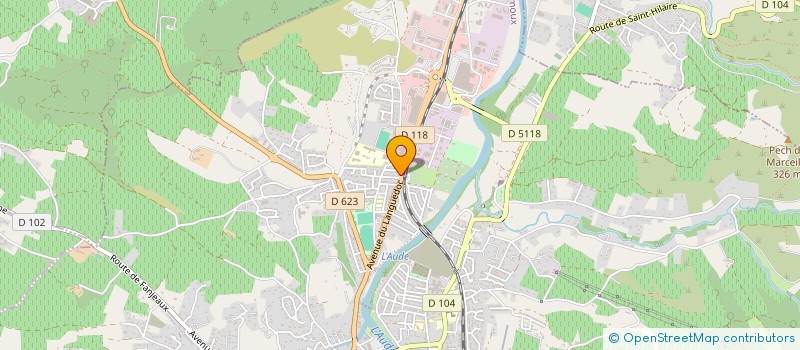 localisation de l'entreprise MADAME JEANNE BATAILLE  LIMOUX