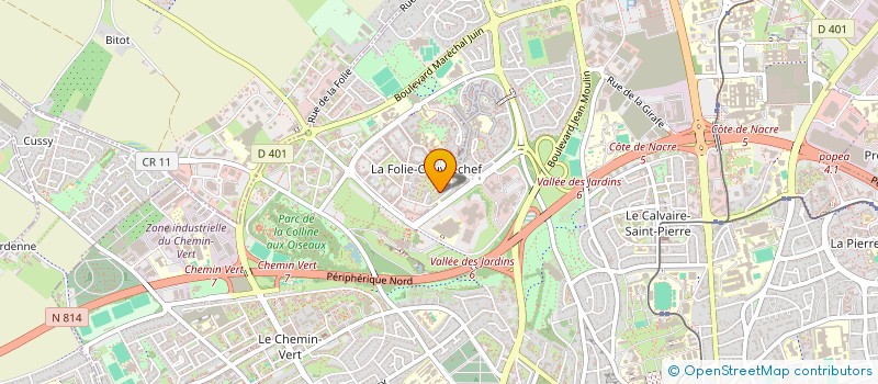 localisation de l'entreprise MADAME JEANNE BAZIRE à CAEN
