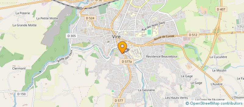 localisation de l'entreprise MADAME JEANNE BEAUFILS à VIRE-NORMANDIE