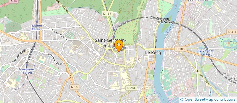 localisation de l'entreprise MADAME JEANNE BEGUE à SAINT-GERMAIN-EN-LAYE