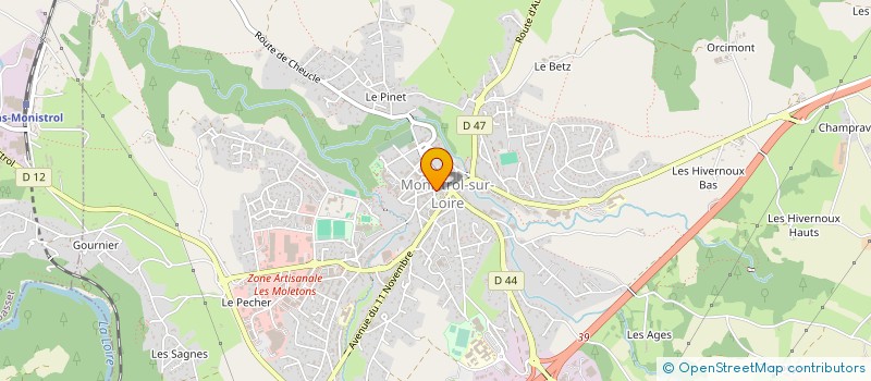 localisation de l'entreprise MADAME JEANNE BENNETON  MONISTROL-SUR-LOIRE