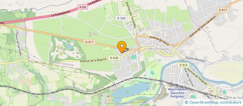 localisation de l'entreprise MADAME JEANNE BERGE  MONTREJEAU