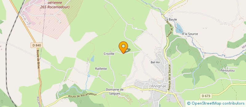 localisation de l'entreprise MADAME JEANNE BERGOUGNOUX  ALVIGNAC