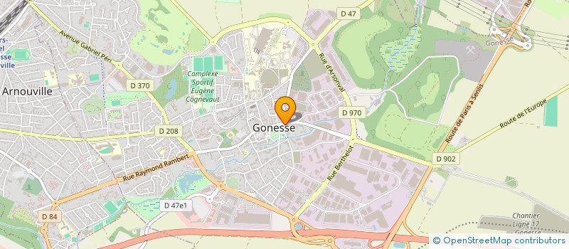 localisation de l'entreprise MADAME JEANNE BERRICHON  GONESSE