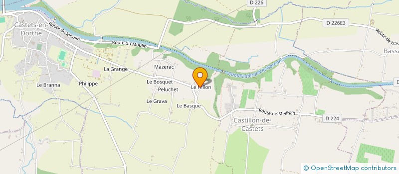 localisation de l'entreprise MADAME JEANNE BERTO  CASTETS ET CASTILLON