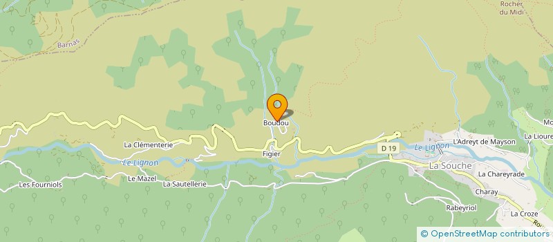 localisation de l'entreprise MADAME JEANNE BERTRAND  LA SOUCHE