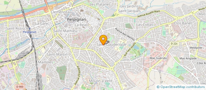 localisation de l'entreprise MADAME JEANNE BLANC à PERPIGNAN