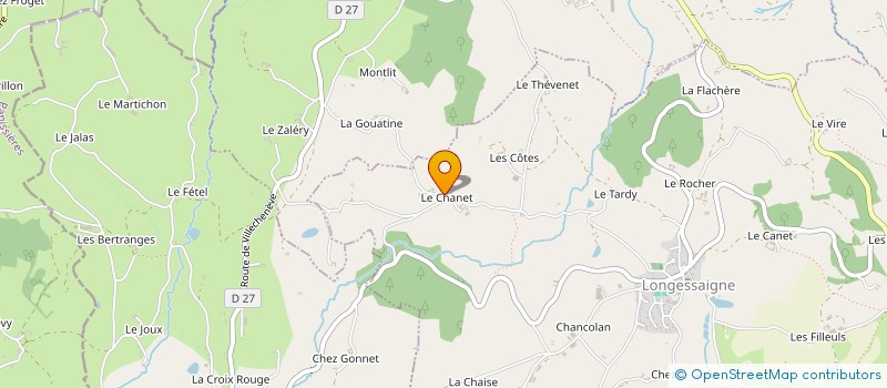 localisation de l'entreprise MADAME JEANNE BLANC à LONGESSAIGNE