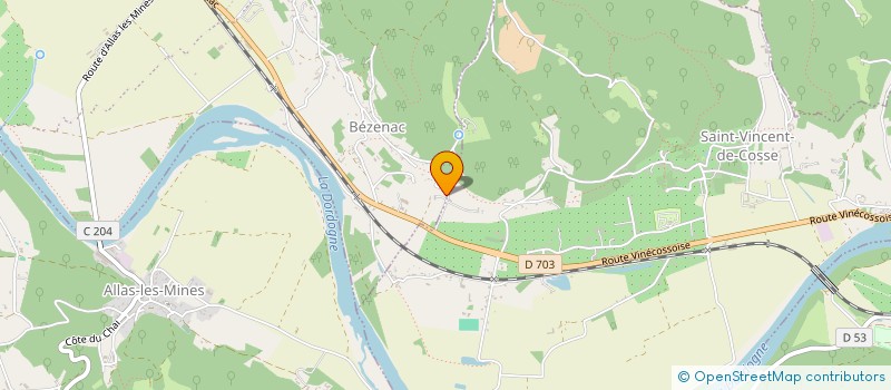 localisation de l'entreprise MADAME JEANNE BLANC  BEYNAC-ET-CAZENAC