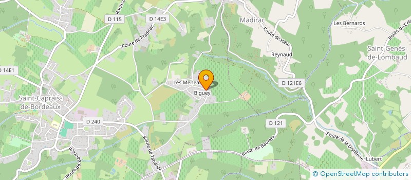 localisation de l'entreprise MADAME JEANNE BLANC FEVRIER à SAINT-CAPRAIS-DE-BORDEAUX