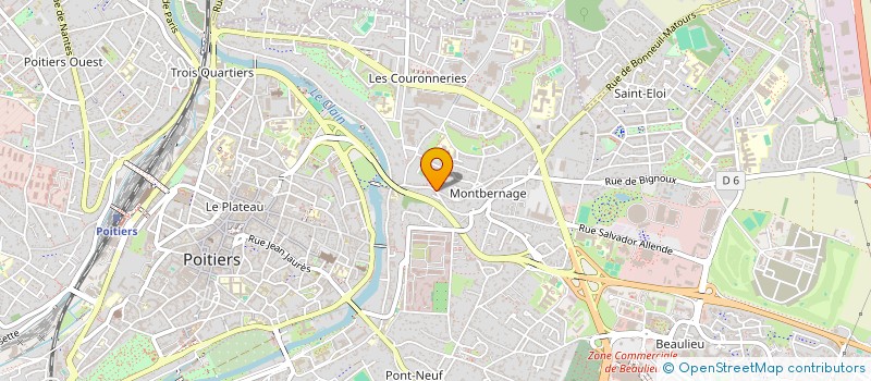 localisation de l'entreprise MADAME JEANNE BLANDINE MATHIEU à POITIERS