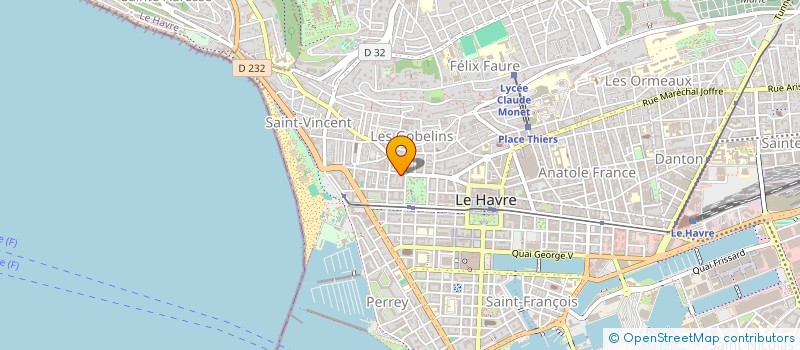 localisation de l'entreprise MADAME JEANNE BLONDEL  LE HAVRE