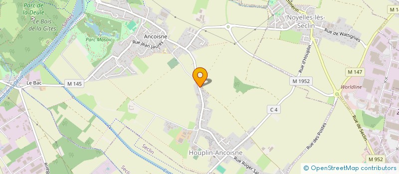 localisation de l'entreprise MADAME JEANNE BODDAERT  HOUPLIN-ANCOISNE