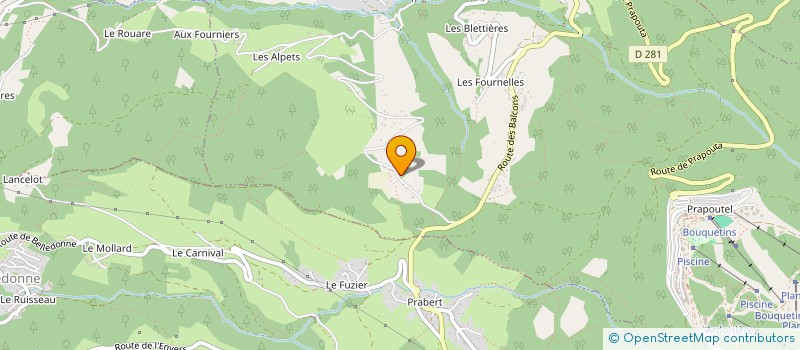 localisation de l'entreprise MADAME JEANNE BOEUF  LES ADRETS