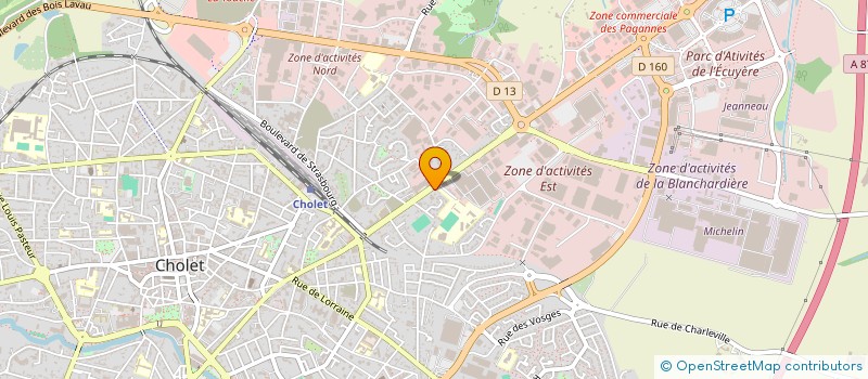 localisation de l'entreprise MADAME JEANNE BOISTAULT à CHOLET