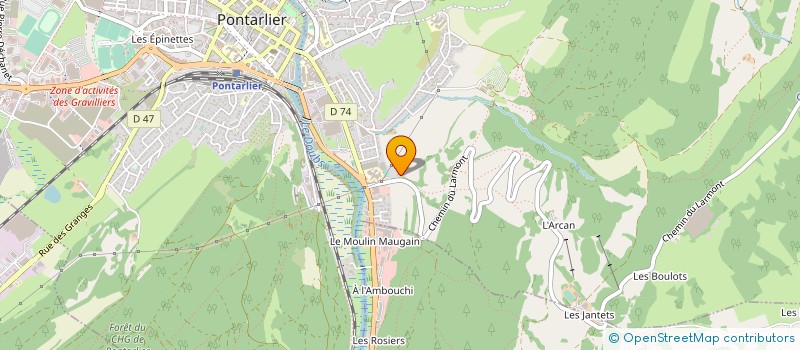 localisation de l'entreprise MADAME JEANNE BOLE à PONTARLIER