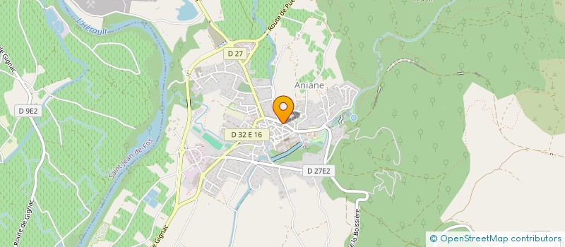 localisation de l'entreprise MADAME JEANNE BONNAFOUS  ANIANE