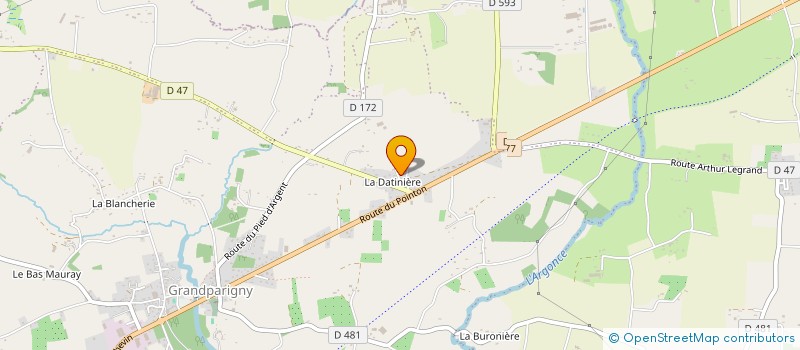 localisation de l'entreprise MADAME JEANNE BORNAIS  GRANDPARIGNY