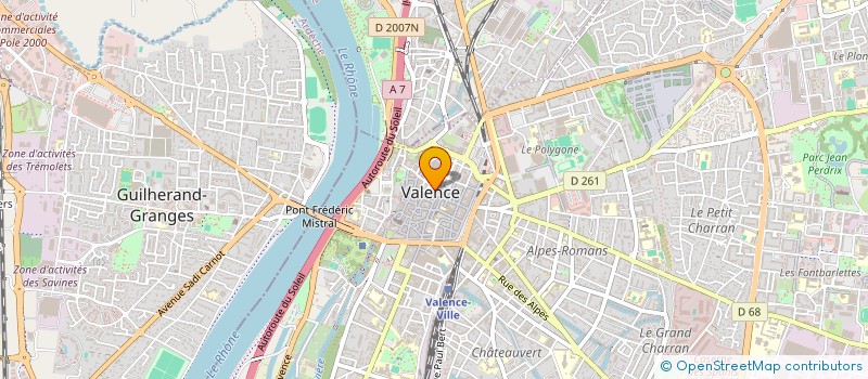 localisation de l'entreprise MADAME JEANNE BOSC à VALENCE