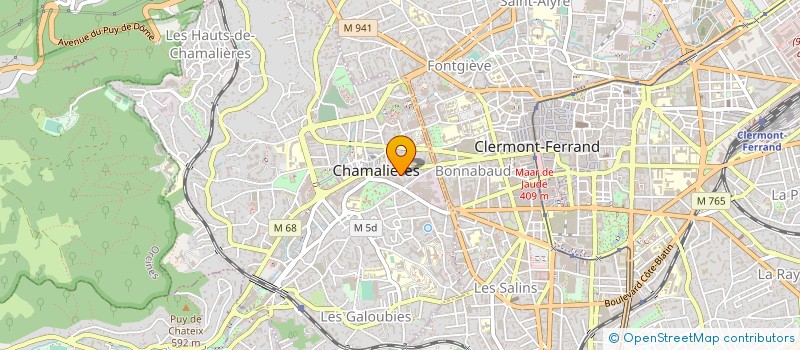 localisation de l'entreprise MADAME JEANNE BOUCHET à CHAMALIERES