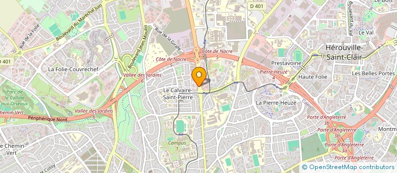 localisation de l'entreprise MADAME JEANNE BOURDIN à CAEN