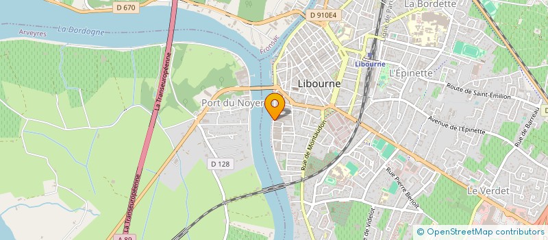 localisation de l'entreprise MADAME JEANNE BOUROTTE  LIBOURNE