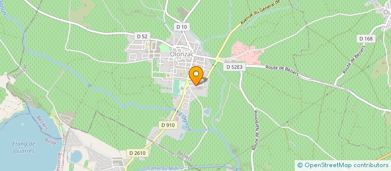 localisation de l'entreprise MADAME JEANNE BOURREL  OLONZAC