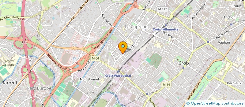 localisation de l'entreprise MADAME JEANNE BOURRELI  WASQUEHAL