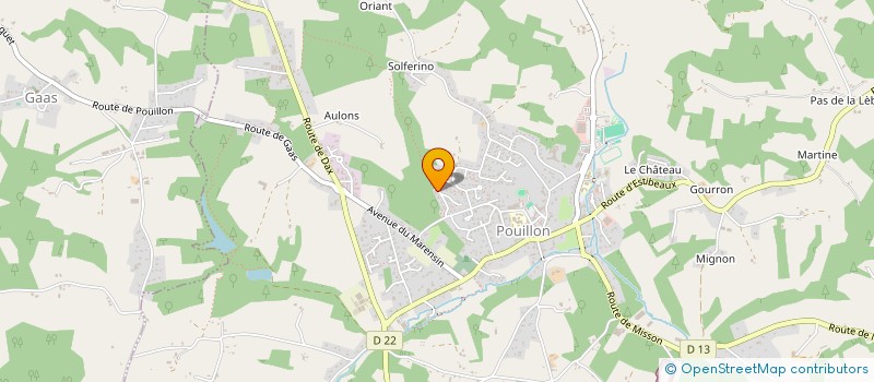 localisation de l'entreprise MADAME JEANNE BOURRETERE  POUILLON