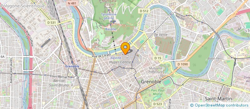 localisation de l'entreprise MADAME JEANNE BOVIER-LAPIERRE  GRENOBLE