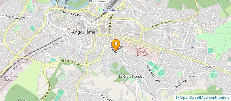 localisation de l'entreprise MADAME JEANNE BRANDI à ANGOULEME