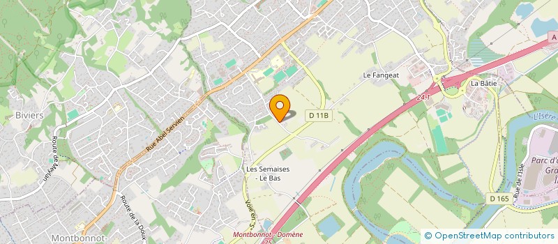 localisation de l'entreprise MADAME JEANNE BRAUER  SAINT-ISMIER