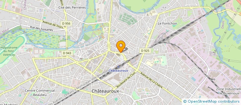 localisation de l'entreprise MADAME JEANNE BRUNAUD  CHATEAUROUX