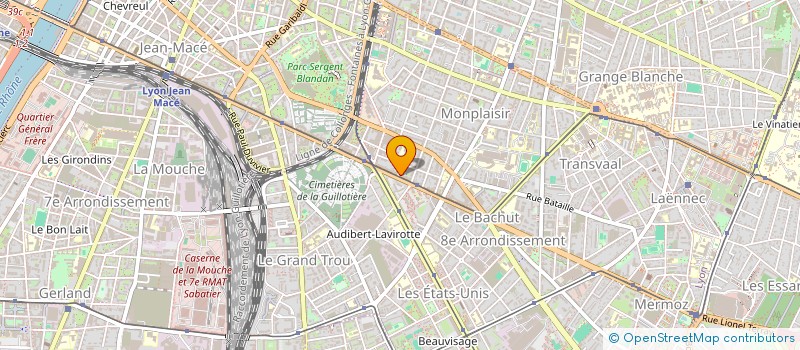 localisation de l'entreprise MADAME JEANNE BRUYERE  LYON