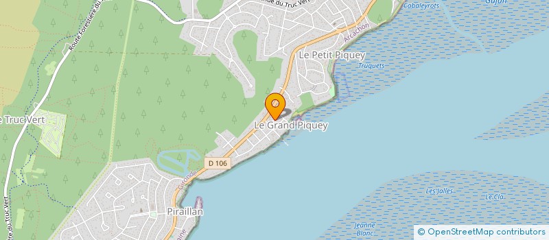 localisation de l'entreprise MADAME JEANNE BUSSIENNE  LEGE-CAP-FERRET