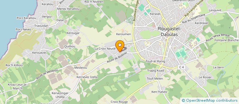 localisation de l'entreprise MADAME JEANNE CALVES à PLOUGASTEL-DAOULAS